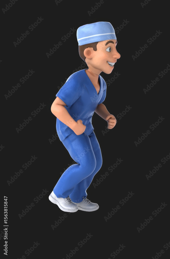 Whimsical 3D Cartoon Scrubs Animation Whimsical 3D Cartoon Scrubs Animation