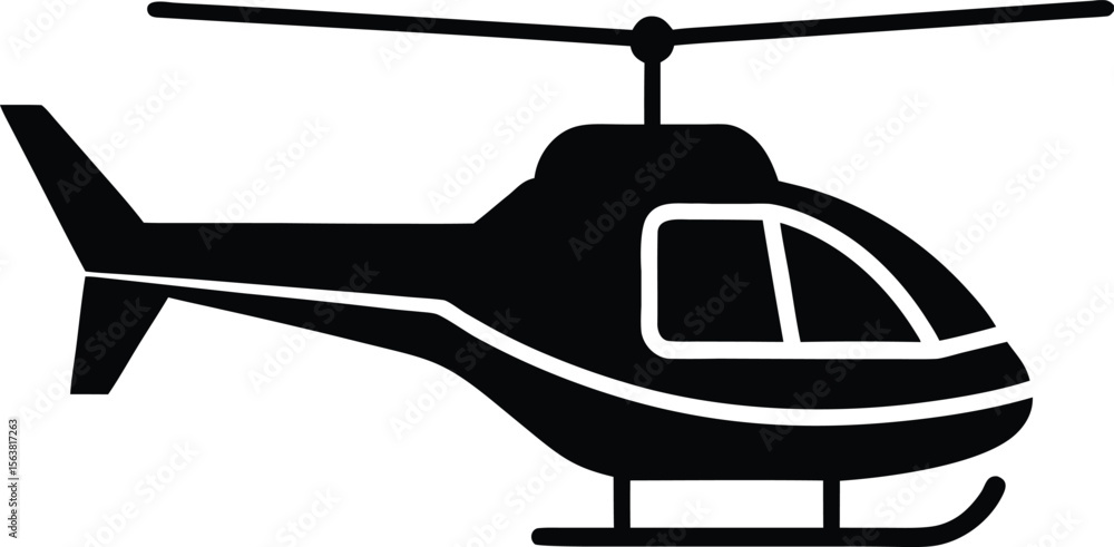 Obraz premium helicopter on a white background