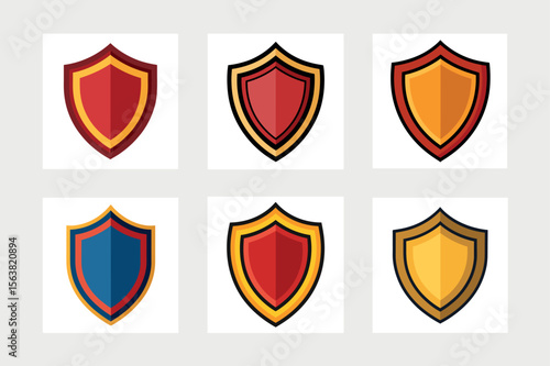 Free Download     Classic shield icon vector illustration.
 - GFXLoad
