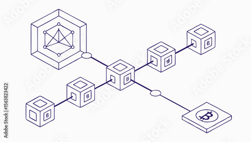 Blockchain Network: Interconnected Data Cubes with Cryptocurrency