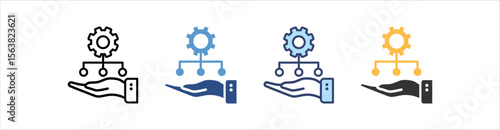 Planning Icon Set Multiple Style Collection