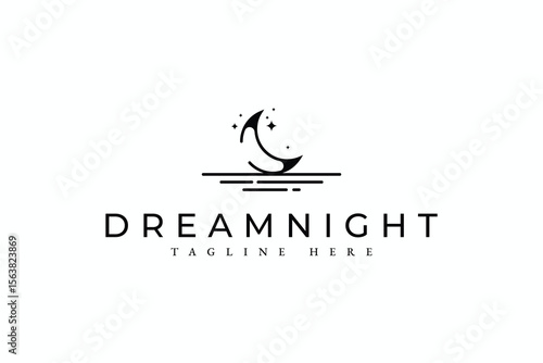 beauty moon light logo design