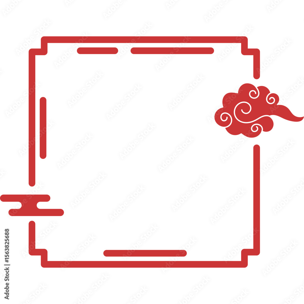 Obraz premium Chinese Cloud Frame