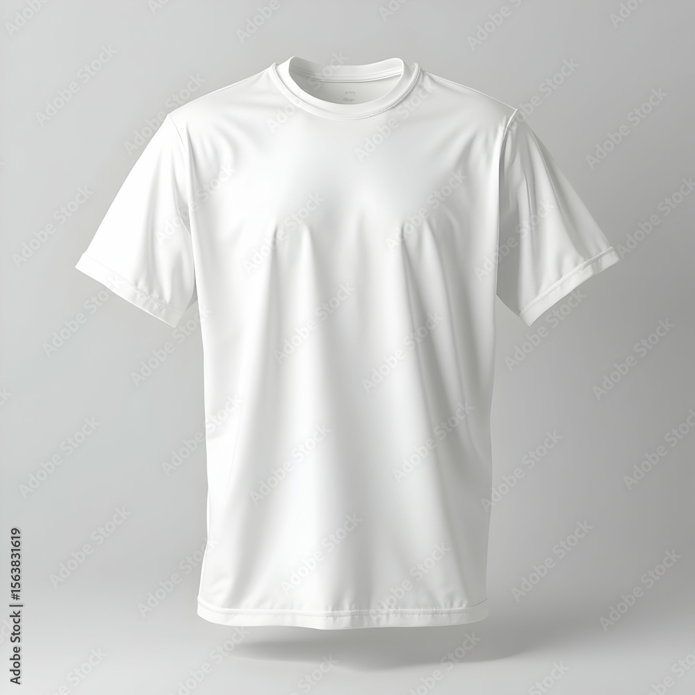 Plain White T-shirt Mockup Clean Simple Design Plain White T-shirt Mockup Clean Simple Design