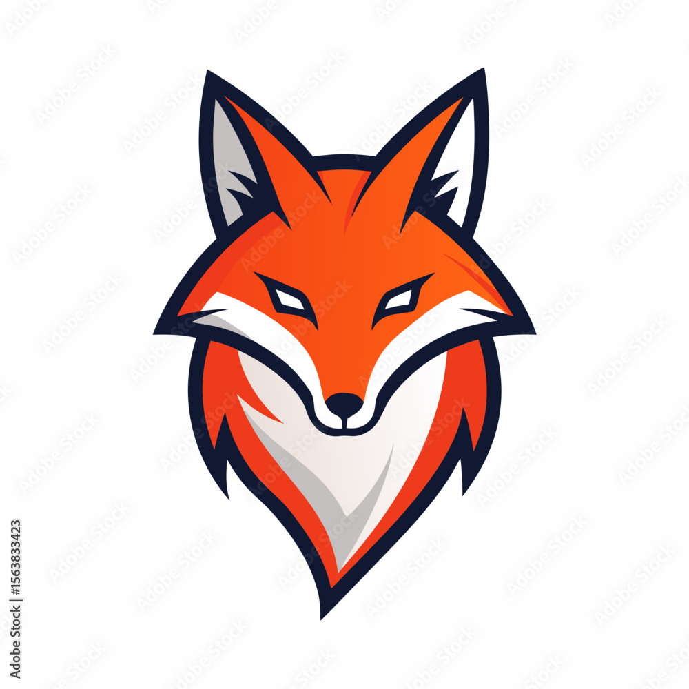 Obraz premium red fox cartoon
