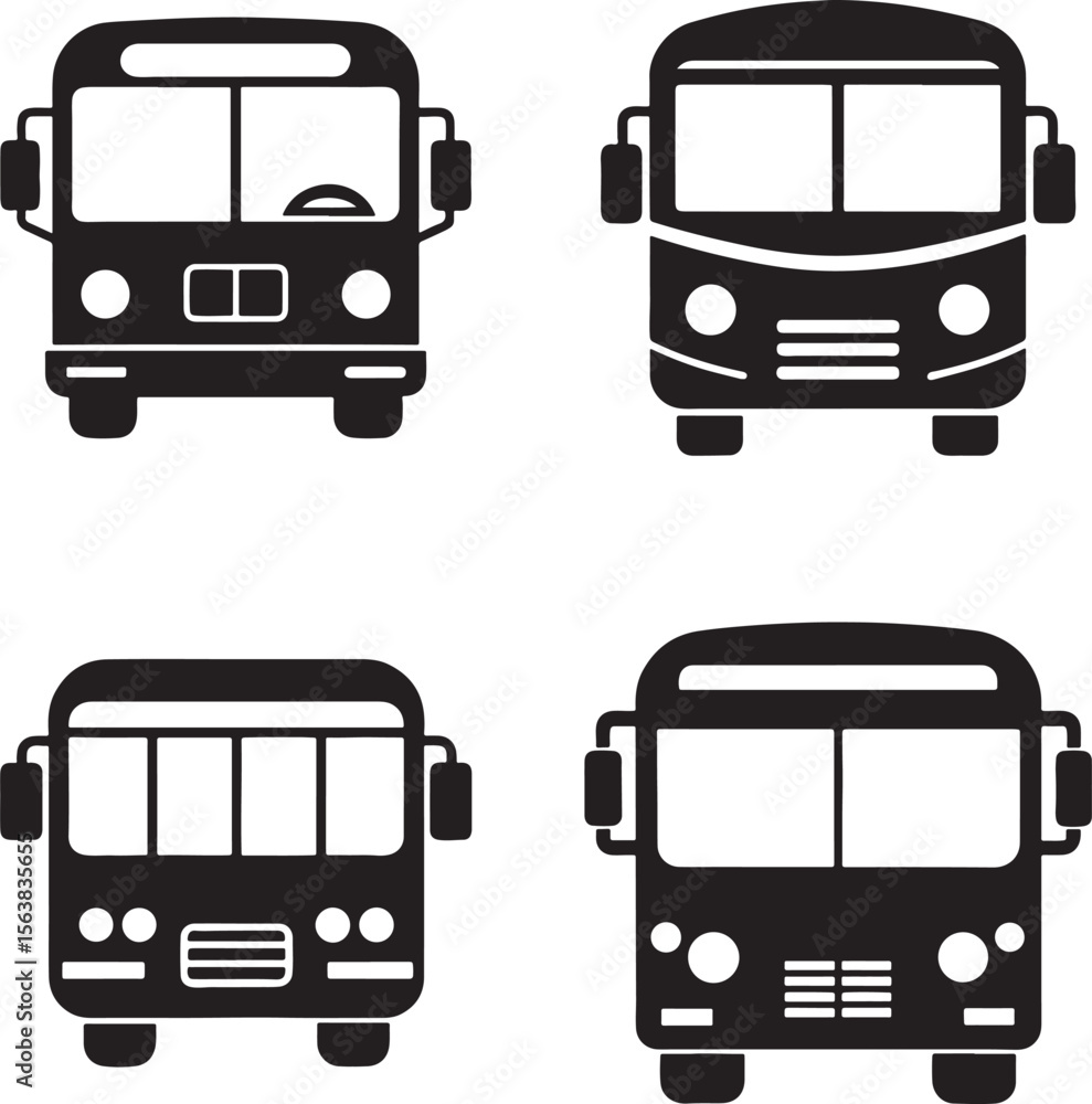 vector illustration of a bus vector illustration of a bus