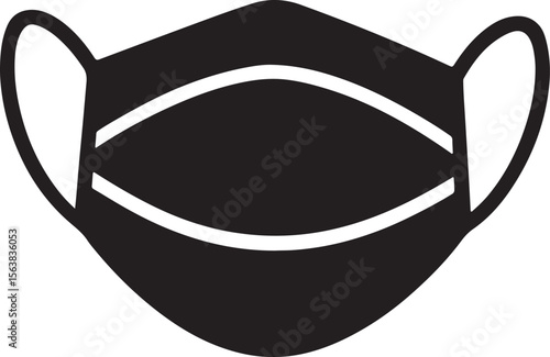 black and white mask