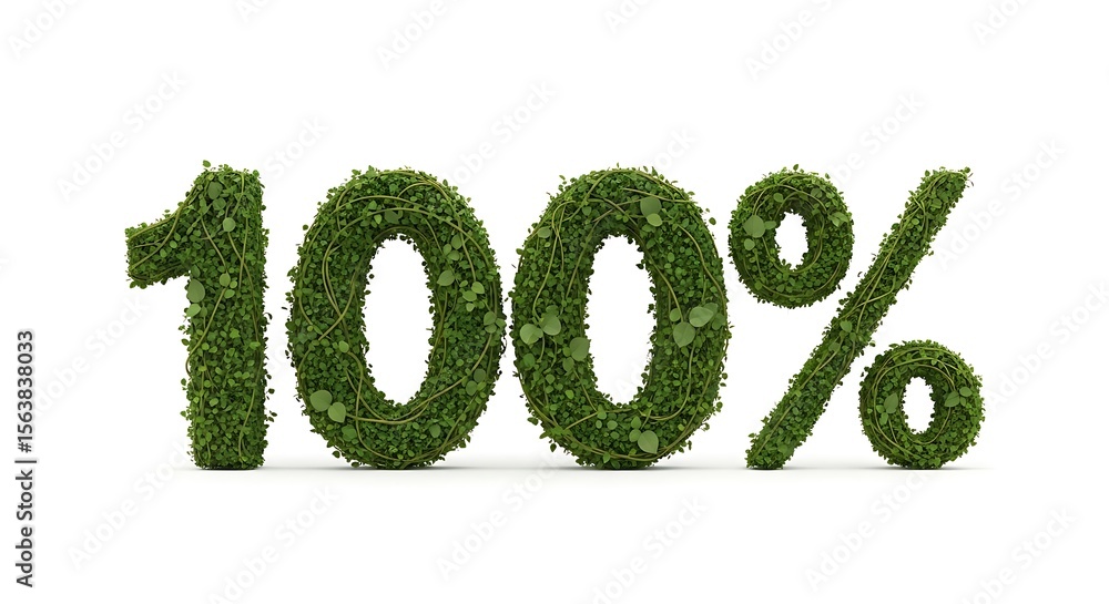 100% Natural Eco-Friendly Grass Numerals 100% Natural Eco-Friendly Grass Numerals
