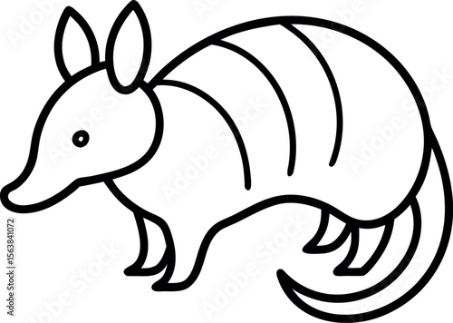 armadillo outline icon