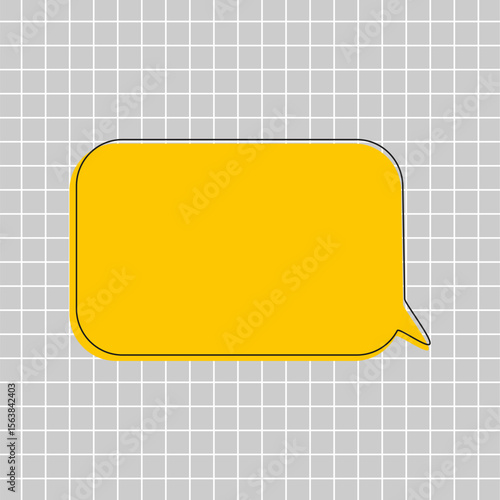 yellow speech bubble icon background