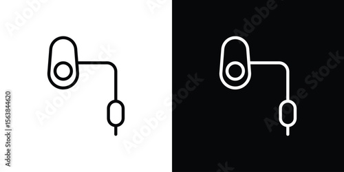 Anesthesia icon for website, vector design template elegant style
