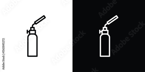 Blowtorch icon for website, vector design template elegant style