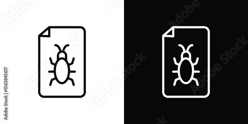 Bug report icon for website, vector design template elegant style