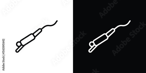 Bungee jumping icon for website, vector design template elegant style