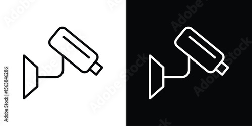 CCTV icon for website, vector design template elegant style