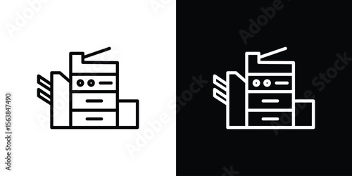 Copier icon for website, vector design template elegant style