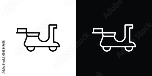 Food delivery icon for website, vector design template elegant style