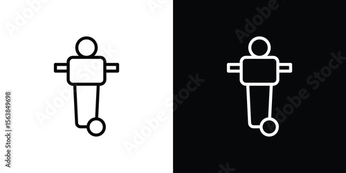 Foosball icon for website, vector design template elegant style