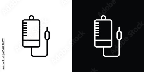 Intravenous icon for website, vector design template elegant style