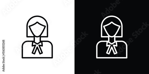 Lawyer icon for website, vector design template elegant style