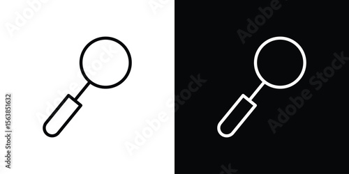 Wallpaper Mural Magnifying glass icon for website, vector design template elegant style Torontodigital.ca