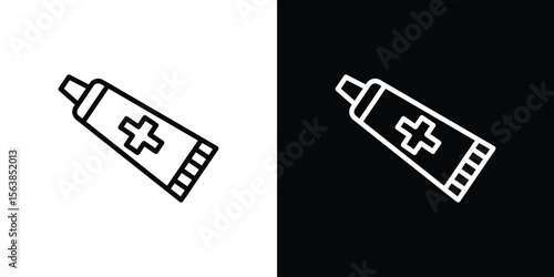 Ointment icon for website, vector design template elegant style