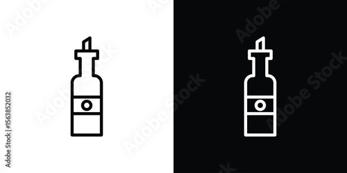 Olive oil icon for website, vector design template elegant style