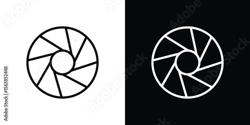 Perpetual motion icon for website, vector design template elegant style