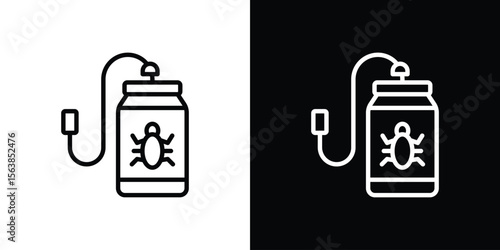Pesticide icon for website, vector design template elegant style