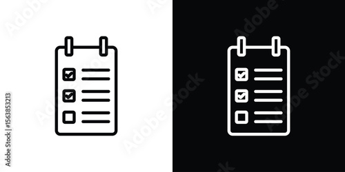 Reservation icon for website, vector design template elegant style
