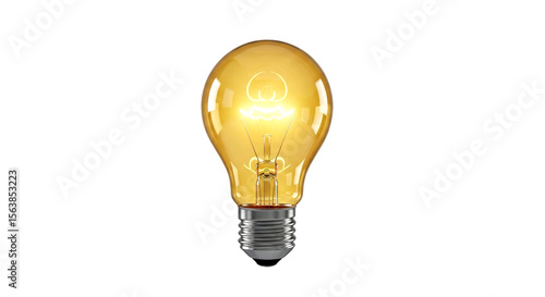 Illuminating Ideas: A Glowing Lightbulb Image