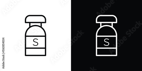 Solvent icon for website, vector design template elegant style