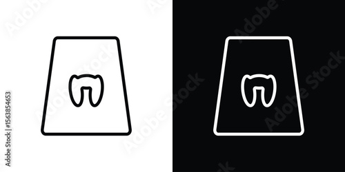 Thyroid icon for website, vector design template elegant style