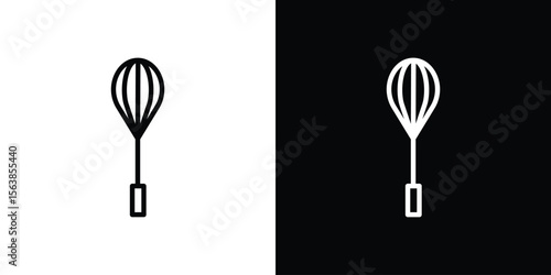 Whisk icon for website, vector design template elegant style