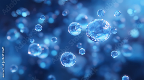 Wallpaper Mural Hydrogen Gas Bubbles Representing Sustainable Clean Energy Torontodigital.ca