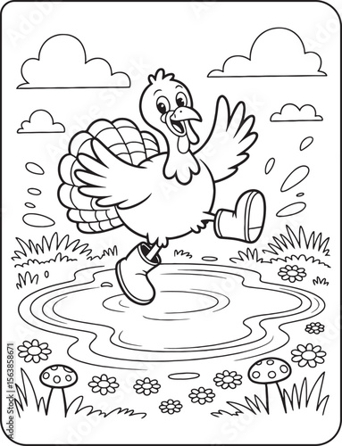 44 Bold and Easy Thanksgiving for coloring pages