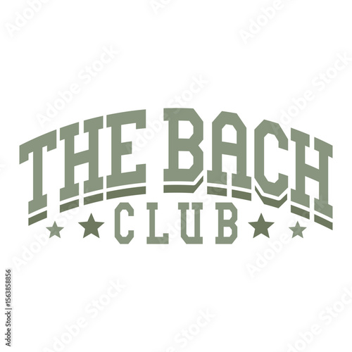 The Bach Club Vector Illustration
