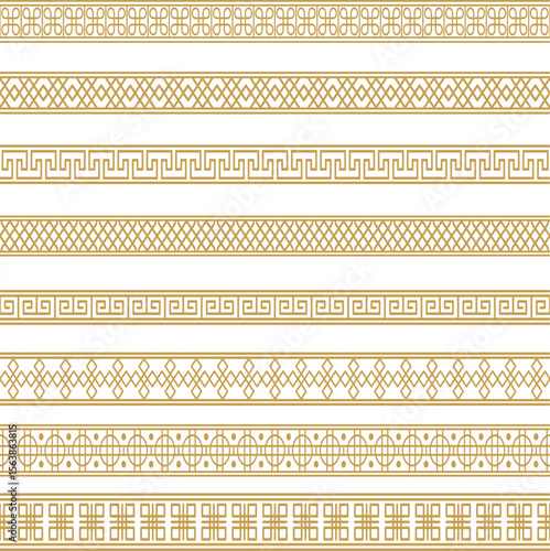 minimalist decorative borders separators set