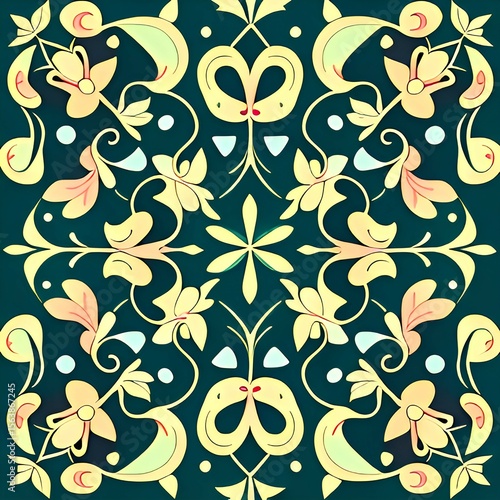 Abstract Geometric Pattern and Colorful Texture Background