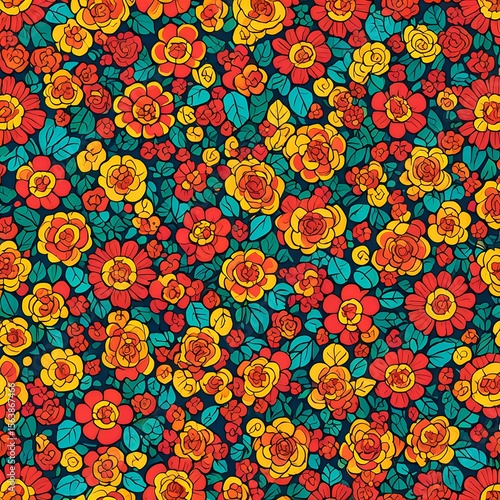 Abstract Geometric Pattern and Colorful Texture Background