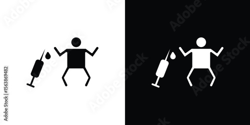Baby Vaccination icon of glyph style design vector pack