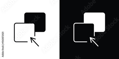 Drag and drop icon of glyph style design vector pack