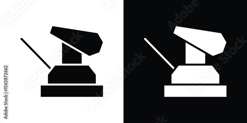 Floor sanding machine icon of glyph style design vector pack