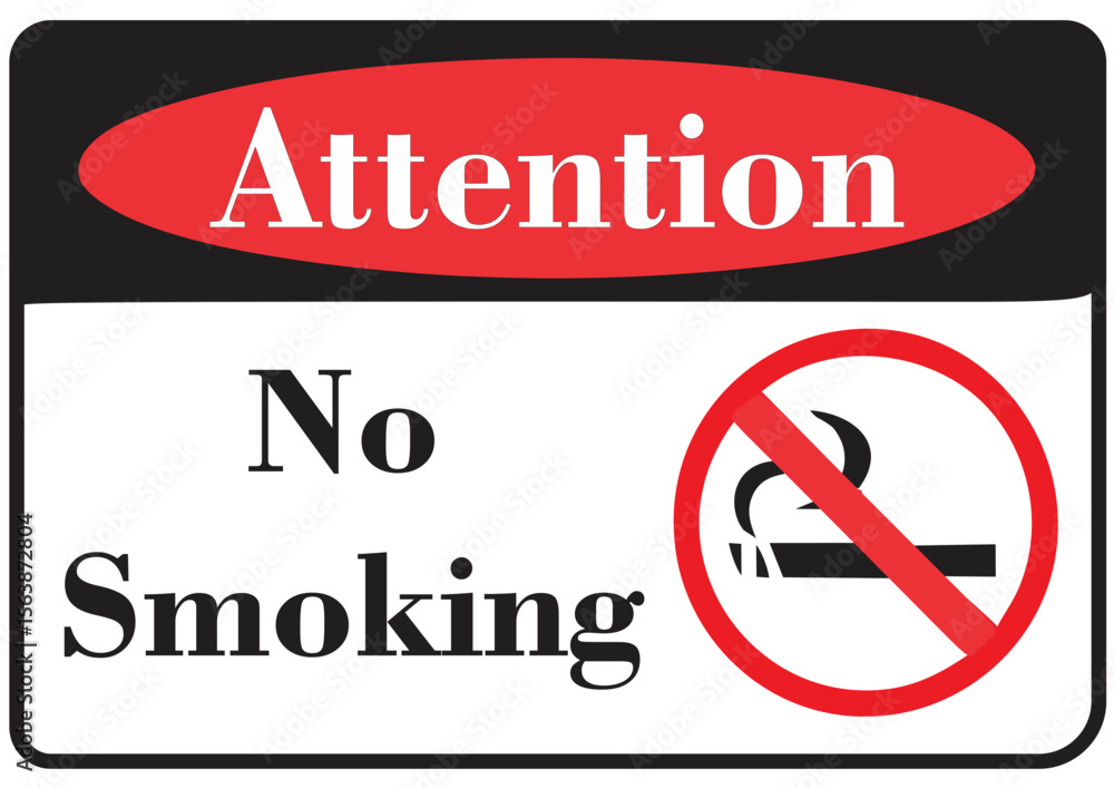 No Smoking Sign - Minimalist Flat Vector Icon plate No Smoking Sign - Minimalist Flat Vector Icon plate