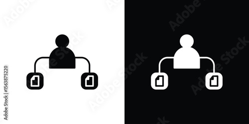 Multitask icon of glyph style design vector pack