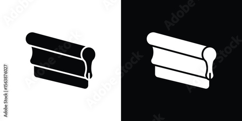 Print screen icon of glyph style design vector pack