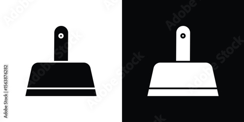 Putty knife icon of glyph style design vector pack