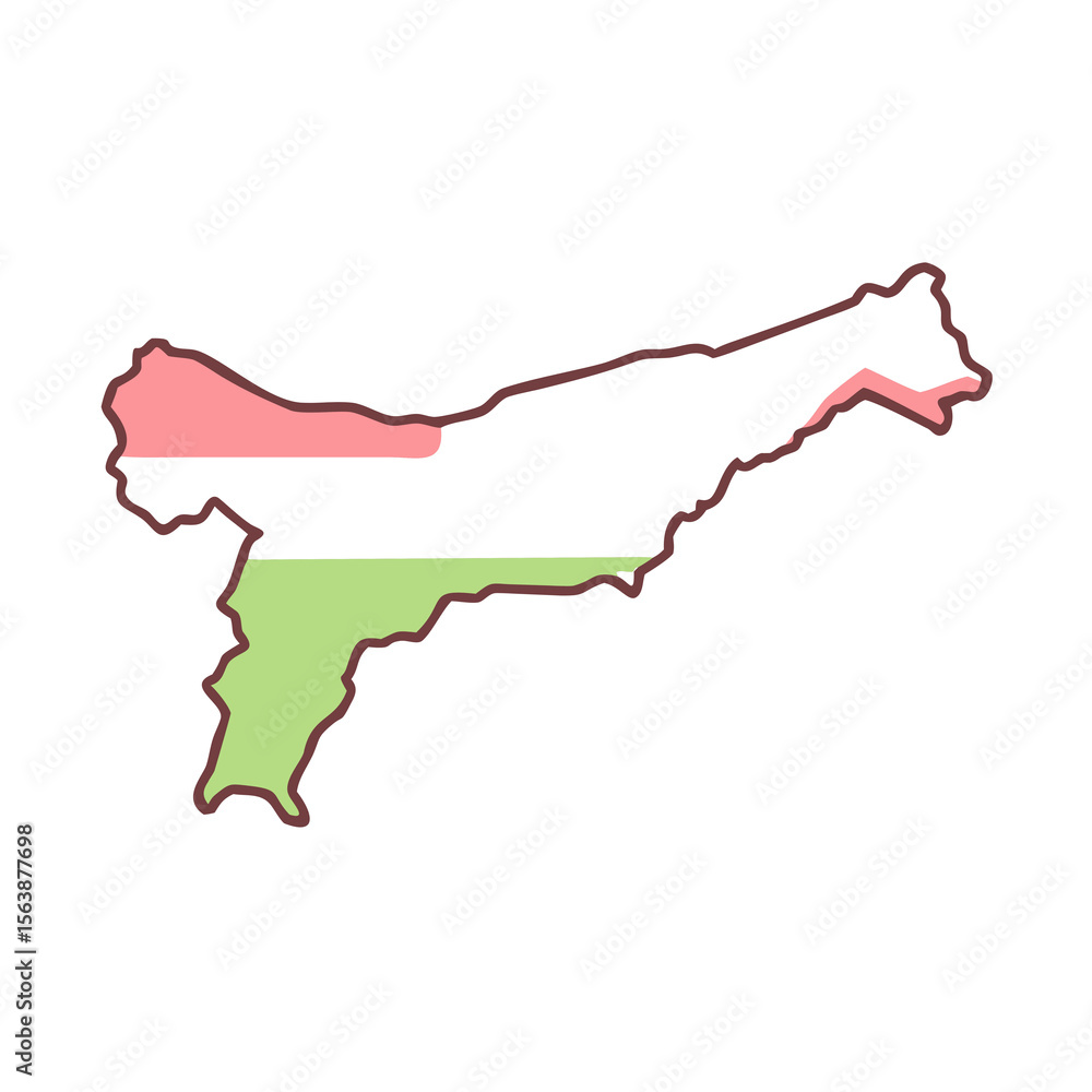 map of spain with highlighted map of spain with highlighted