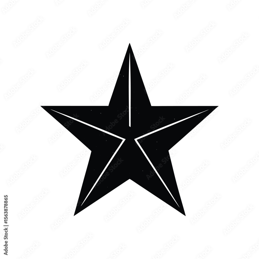 silver star isolated on white silver star isolated on white