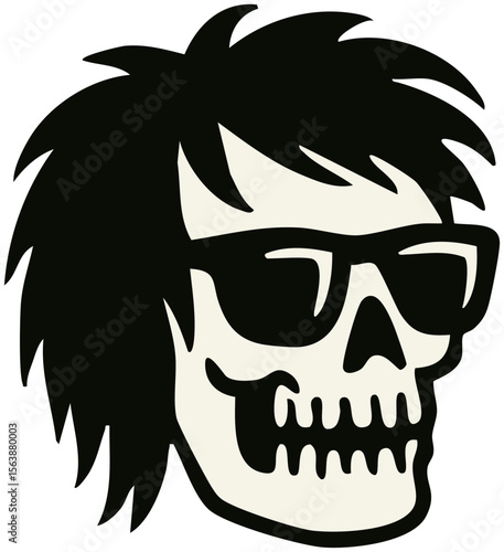 Punk vector icon with retro grunge style. Ideal for zines, stickers, posters, tattoos, and alternative fashion design. Punk Stickers. SVG. Vector.